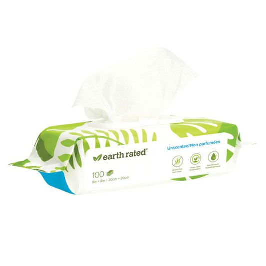 Earth Rated Pet Wipes 100-ct (unscented)