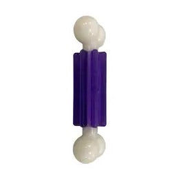 Bone-a-Treat Purple Dog Chew Toy Bone